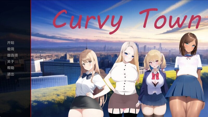 图片[1]-[日式SLG/AI生成] 曲线小镇 Curvy Town v0.5.1 PC+安卓 汉化版游戏中文版下载|无需安装解压即玩-兔游宝库