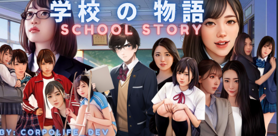图片[1]-[HTML真人亚洲风游戏/机翻润色]学校の物语 Gakko No Monogatari – School Story [ v0.17 [12G]游戏中文版下载|无需安装解压即玩-兔游宝库